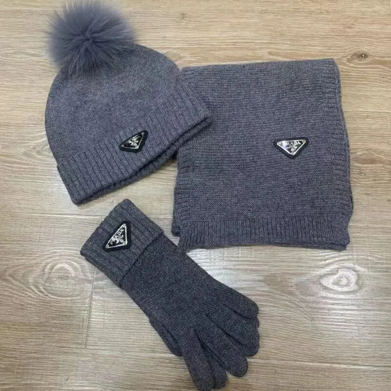 prada hat and echapres and glove set s_1265223